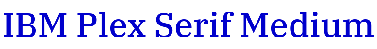 IBM Plex Serif Medium fuente